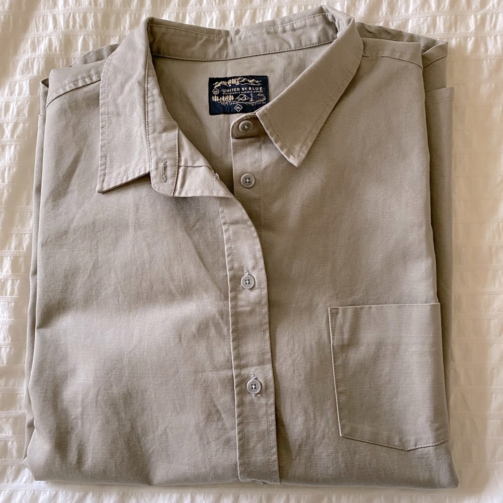 United by Blue Canvas Button Down. Size XL